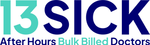 13 Sick after hours bulk billed doctors logo
